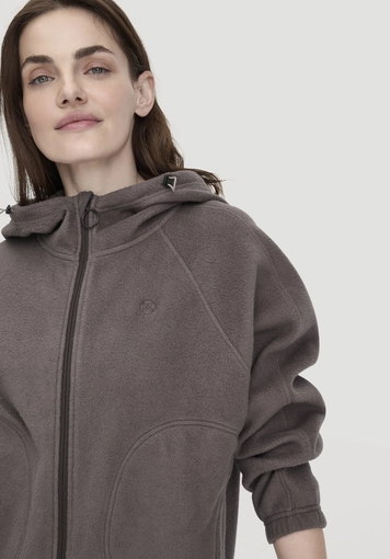 Soft fleece jacket oversize ACTIVE COMFORT made of pure organic cotton - 3