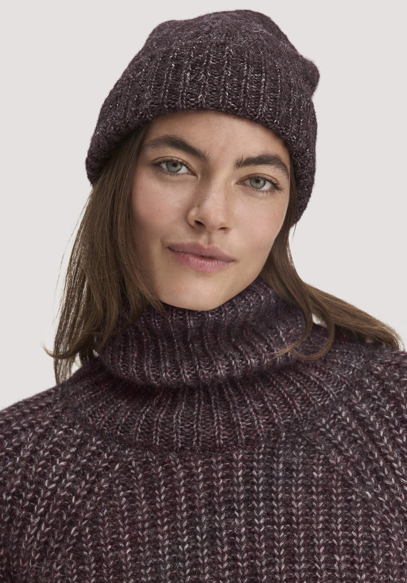 hessnatur Damen Mütze aus Alpaka mit Bio-Pima-Baumwolle - braun Größe One Size
