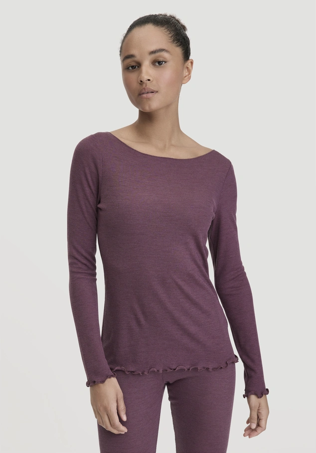 WARM TOUCH long-sleeve shirt made from organic merino wool and TENCEL™ Lyocell