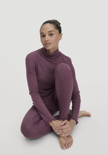 WARM TOUCH turtleneck long-sleeve shirt made from organic merino wool and TENCEL™ Lyocell - 2