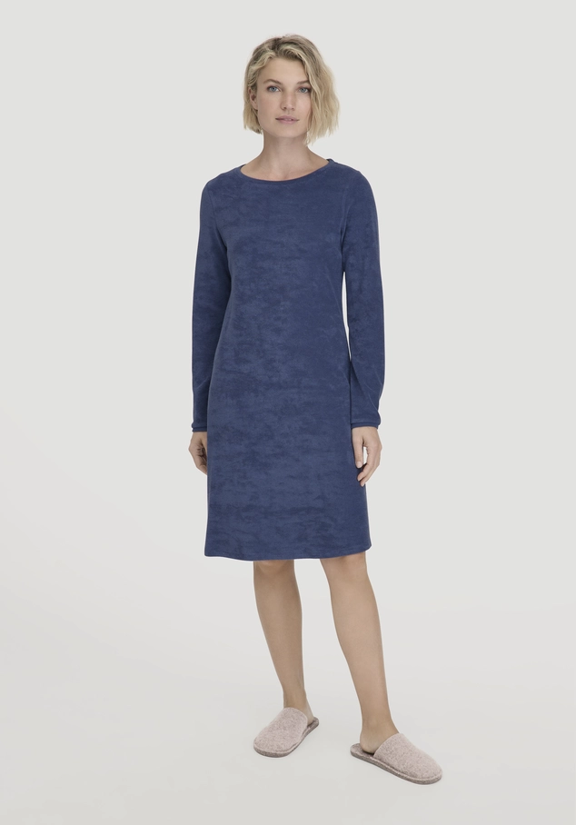 Frottee Nachthemd PURE COTTON aus reiner Bio-Baumwolle