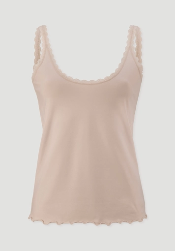 Tanktop COTTON FEEL LACE aus Bio-Baumwolle Tanktop COTTON FEEL LACE aus Bio-Baumwolle