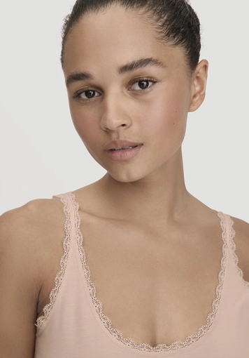 Tanktop COTTON FEEL LACE aus Bio-Baumwolle - 2