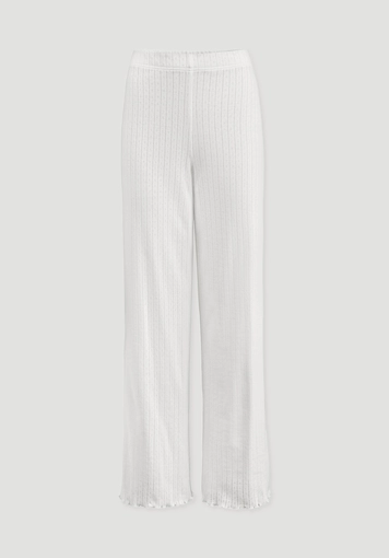 Pointelle Relaxed PURE COTTON sleep pants made from pure organic cotton