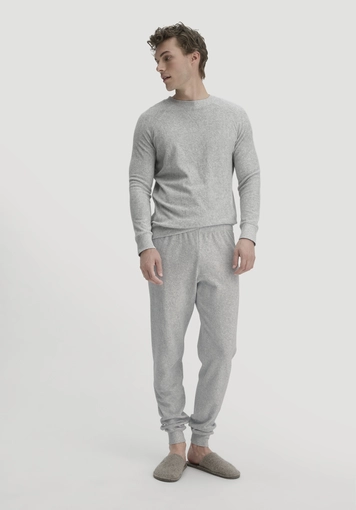 Frottee Schlafhose PURE COTTON aus reiner Bio-Baumwolle - 0