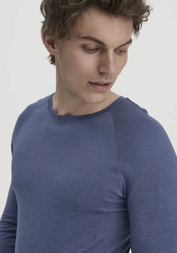 Wool-Silk long-sleeve made from organic merino wool with silk - 1