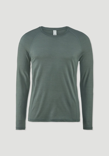 Wool-Silk long-sleeve made from organic merino wool with silk - 2