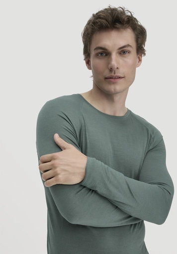 Wool-Silk Longsleeve aus Bio-Merinowolle mit Seide - 1