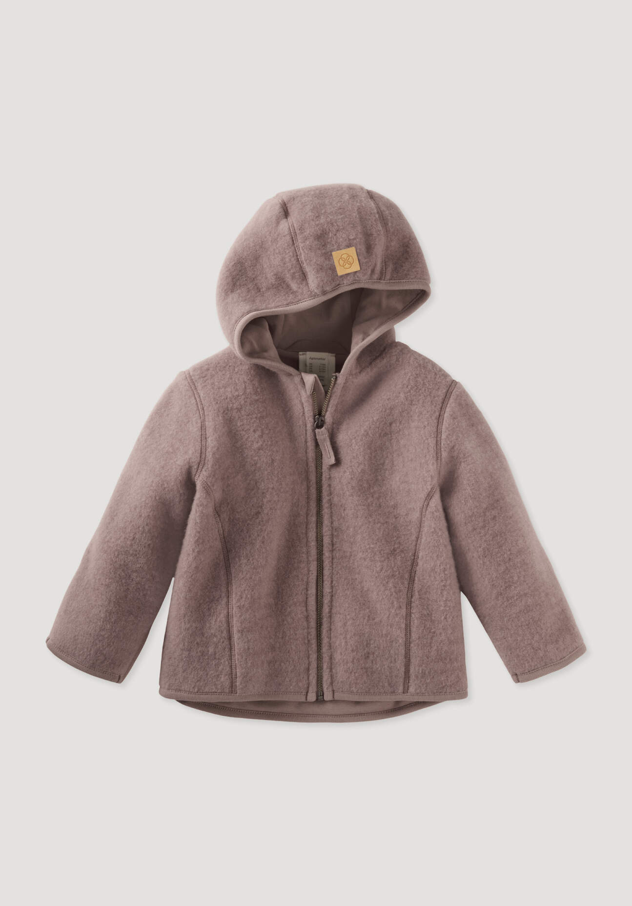 hessnatur Baby Wollfleece Jacke aus Bio-Merinowolle - lila Größe 98/104