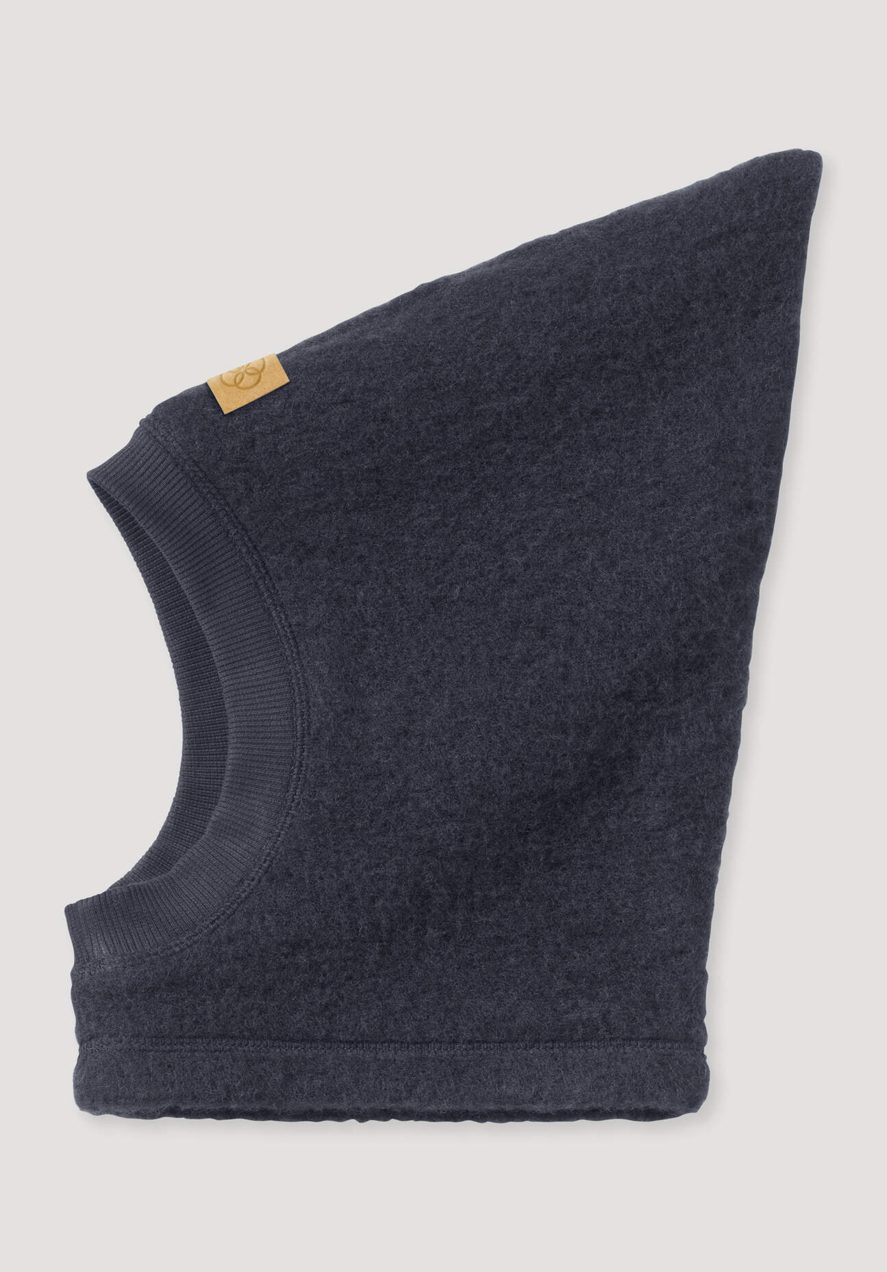 hessnatur Baby Wollfleece Mütze aus Bio-Merinowolle - blau Größe 49/51