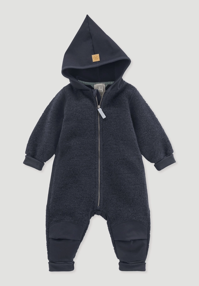Wollfleece Overall aus Bio-Merinowolle mit Softshell