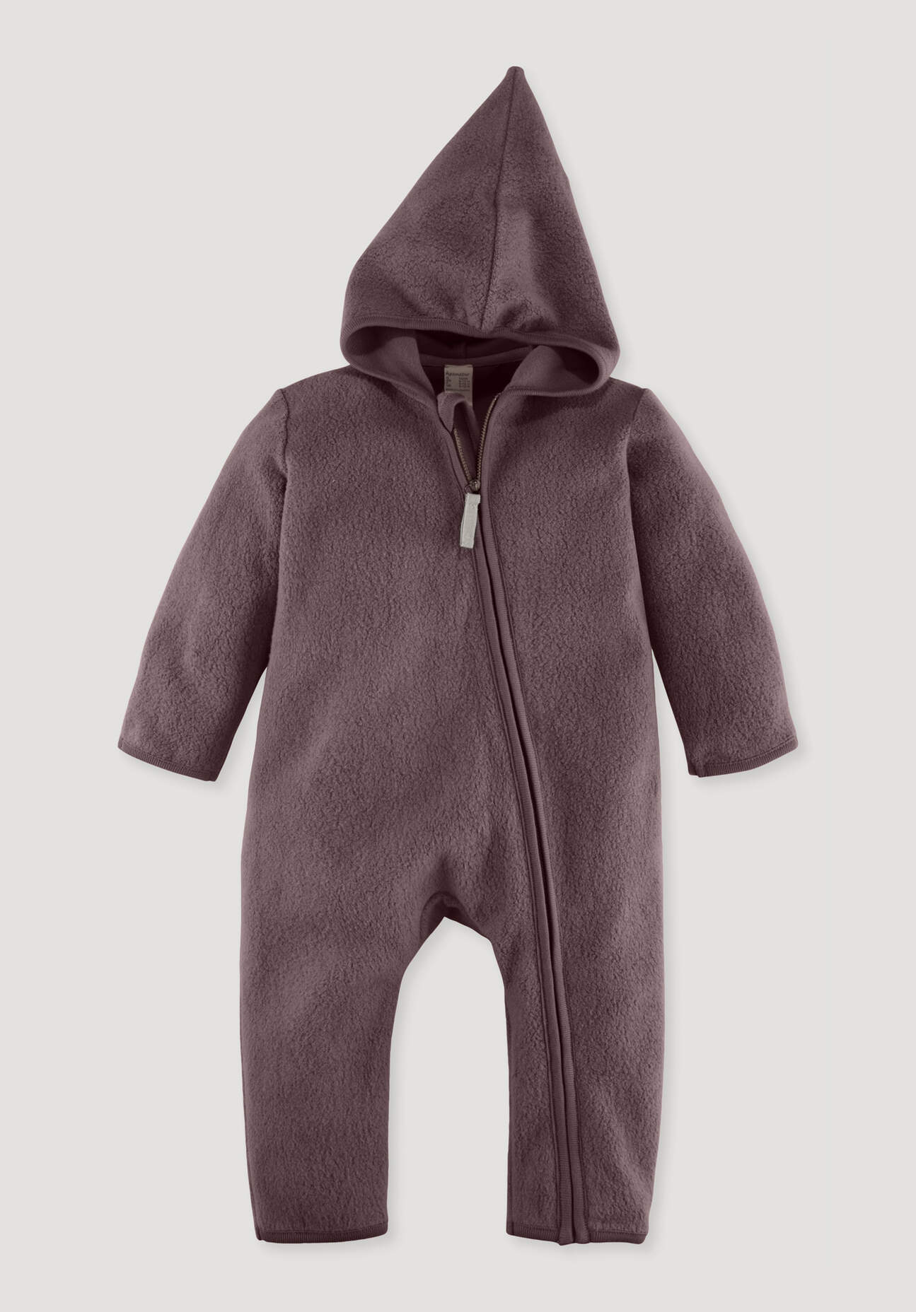 hessnatur Baby Fleece Overall Regular aus Bio-Baumwolle - lila Größe 74/80