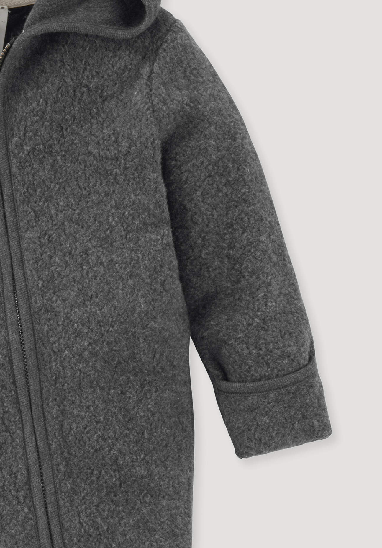 Thumbnail - hessnatur Baby Fleece Overall aus Bio-Baumwolle - grau - Größe 86/92