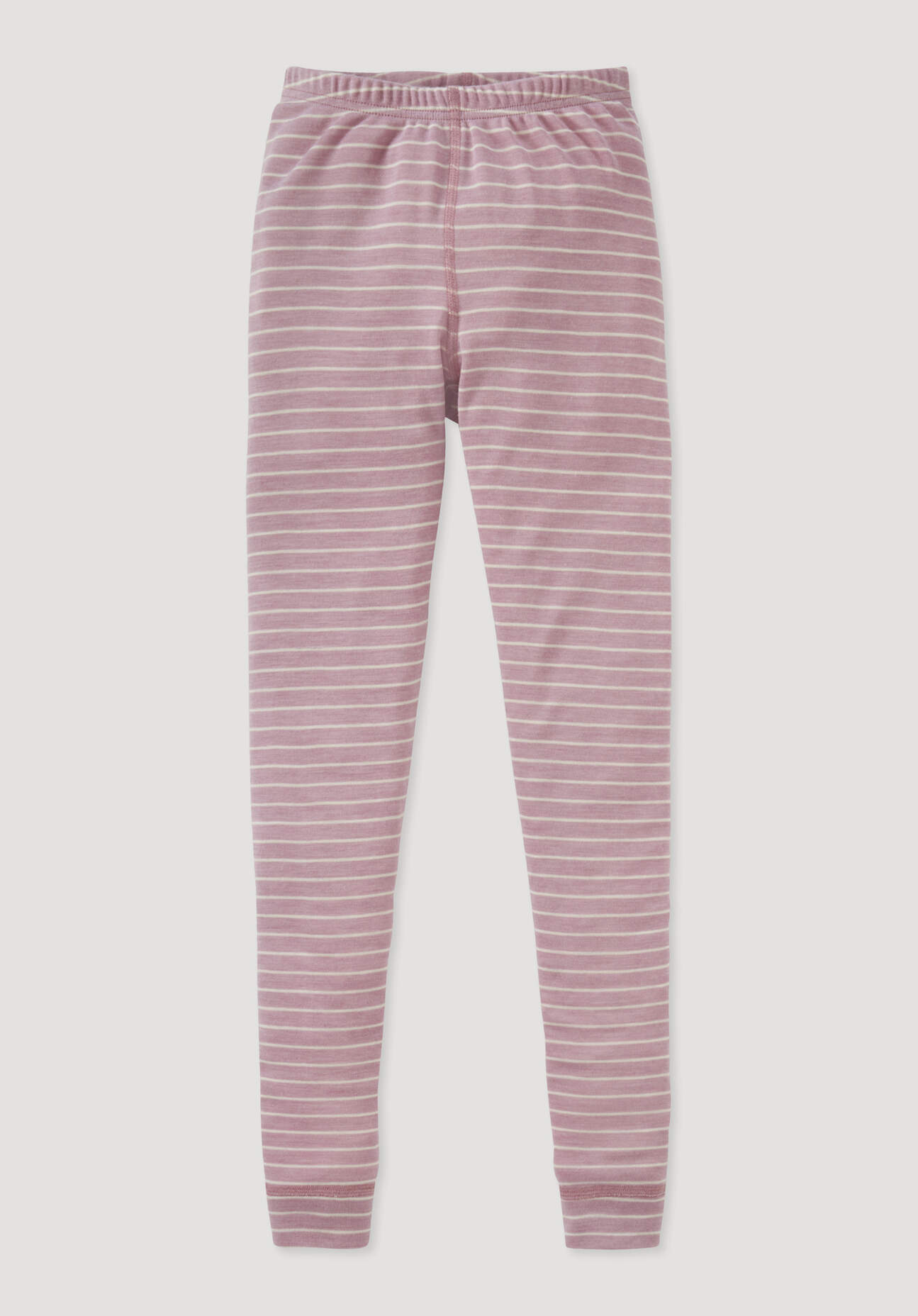 hessnatur Kinder Lange Unterhose aus Bio-Merinowolle mit Seide - rosa Größe 122/128