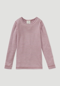 Long-sleeved shirt made from organic merino wool with silk