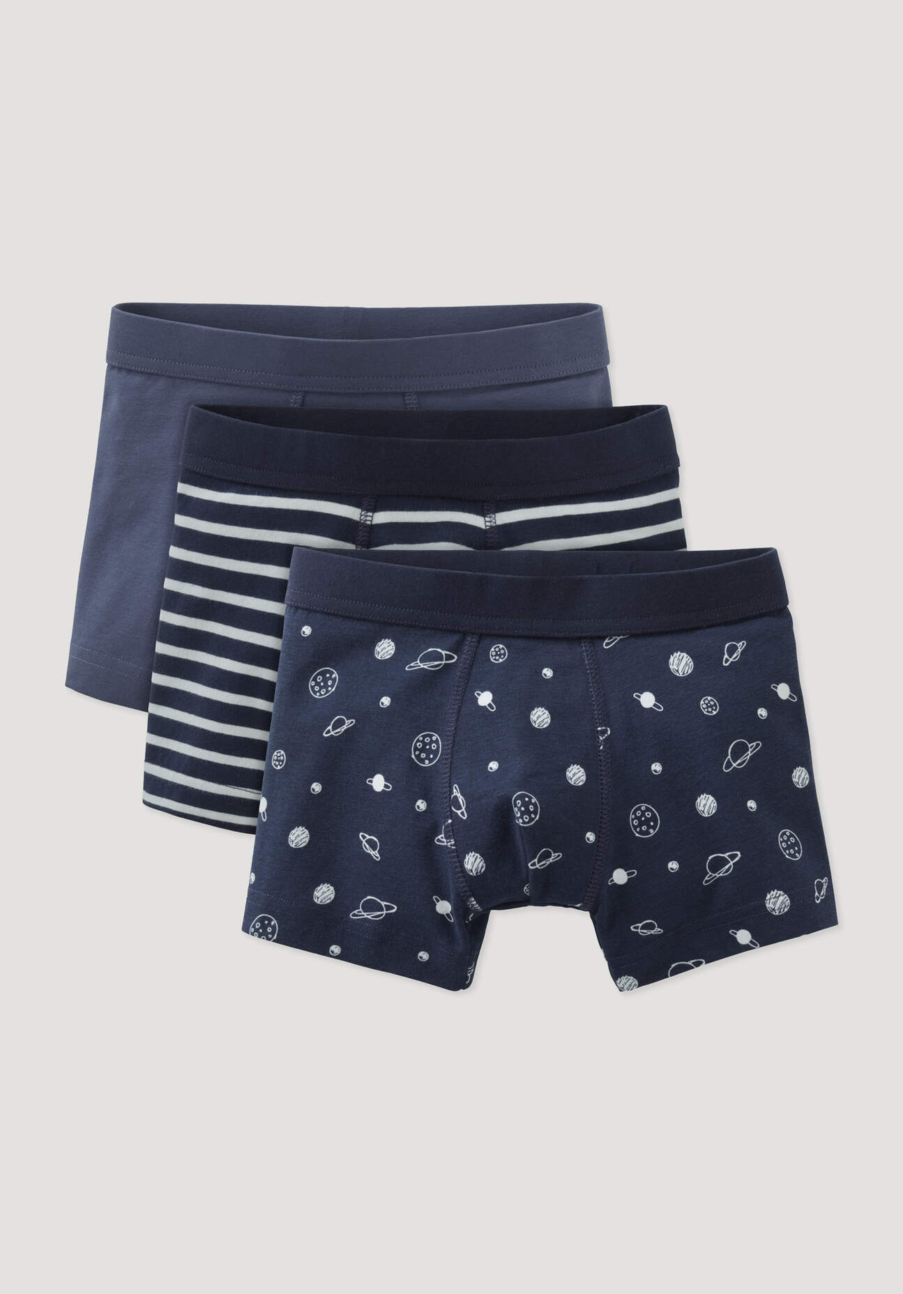 hessnatur Kinder Jungen Pants Regular Cut aus Bio-Baumwolle - blau Größe 134/140