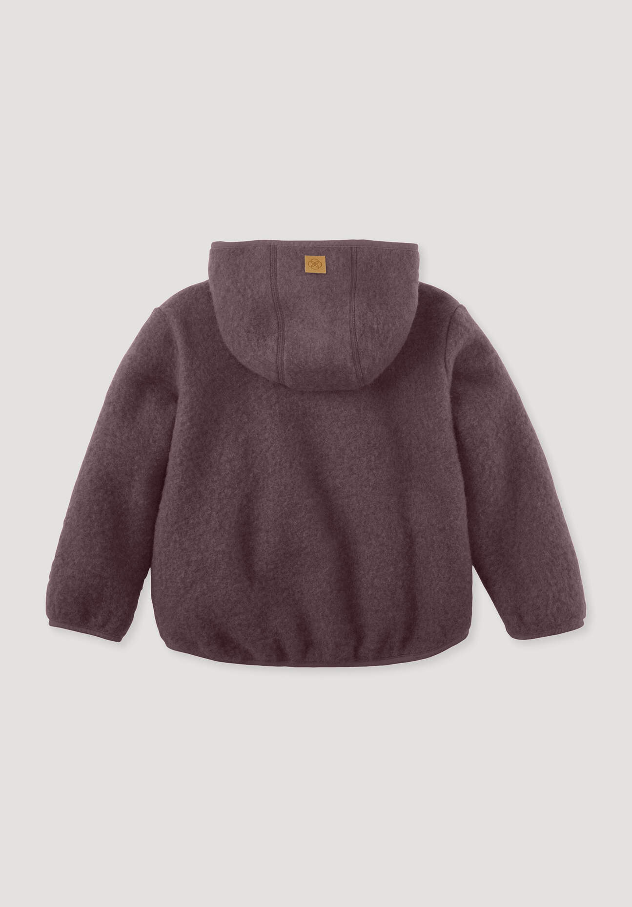 Thumbnail - hessnatur Kinder Wollfleece Jacke aus Bio-Merinowolle - lila - Größe 98/104