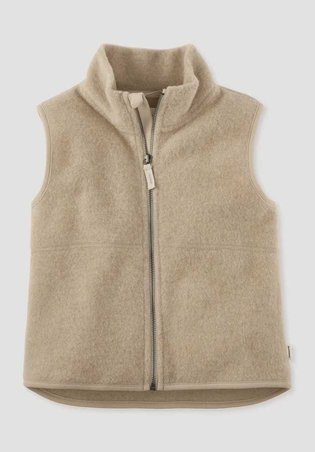 Wollfleece Weste aus reiner Bio-Merinowolle