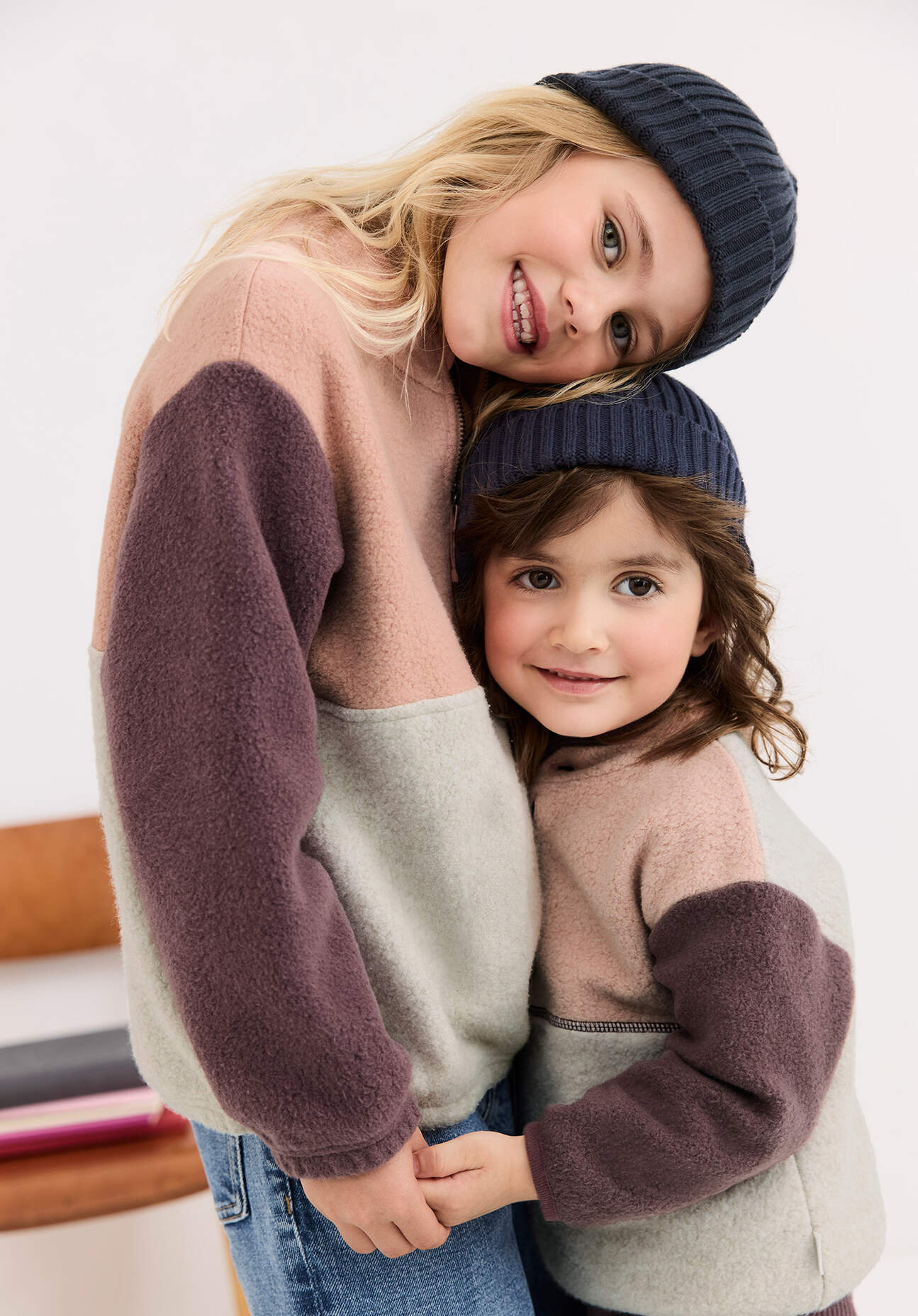 hessnatur Kinder Fleece Sweatshirt aus Bio-Baumwolle - orange Größe 98/104