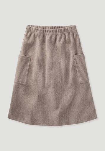 Fleece skirt BETTER RECYCLING made from pure organic cotton