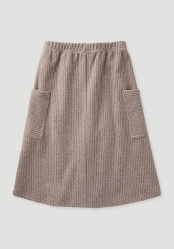 Fleece skirt BETTER RECYCLING made from pure organic cotton - 1