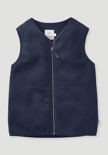 Fleece vest made of pure organic cotton