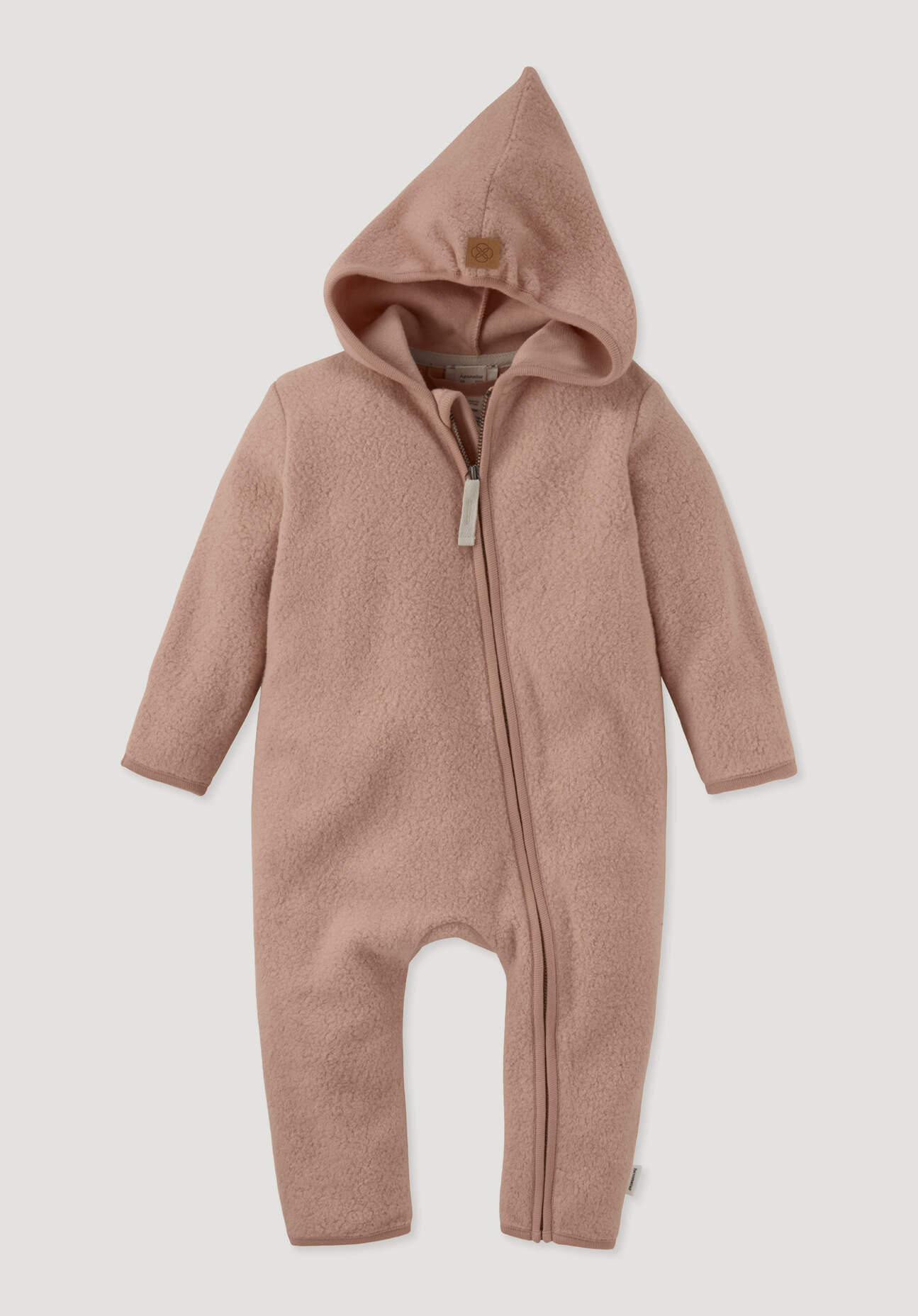hessnatur Baby Fleece Overall Regular aus Bio-Baumwolle - orange Größe 62/68