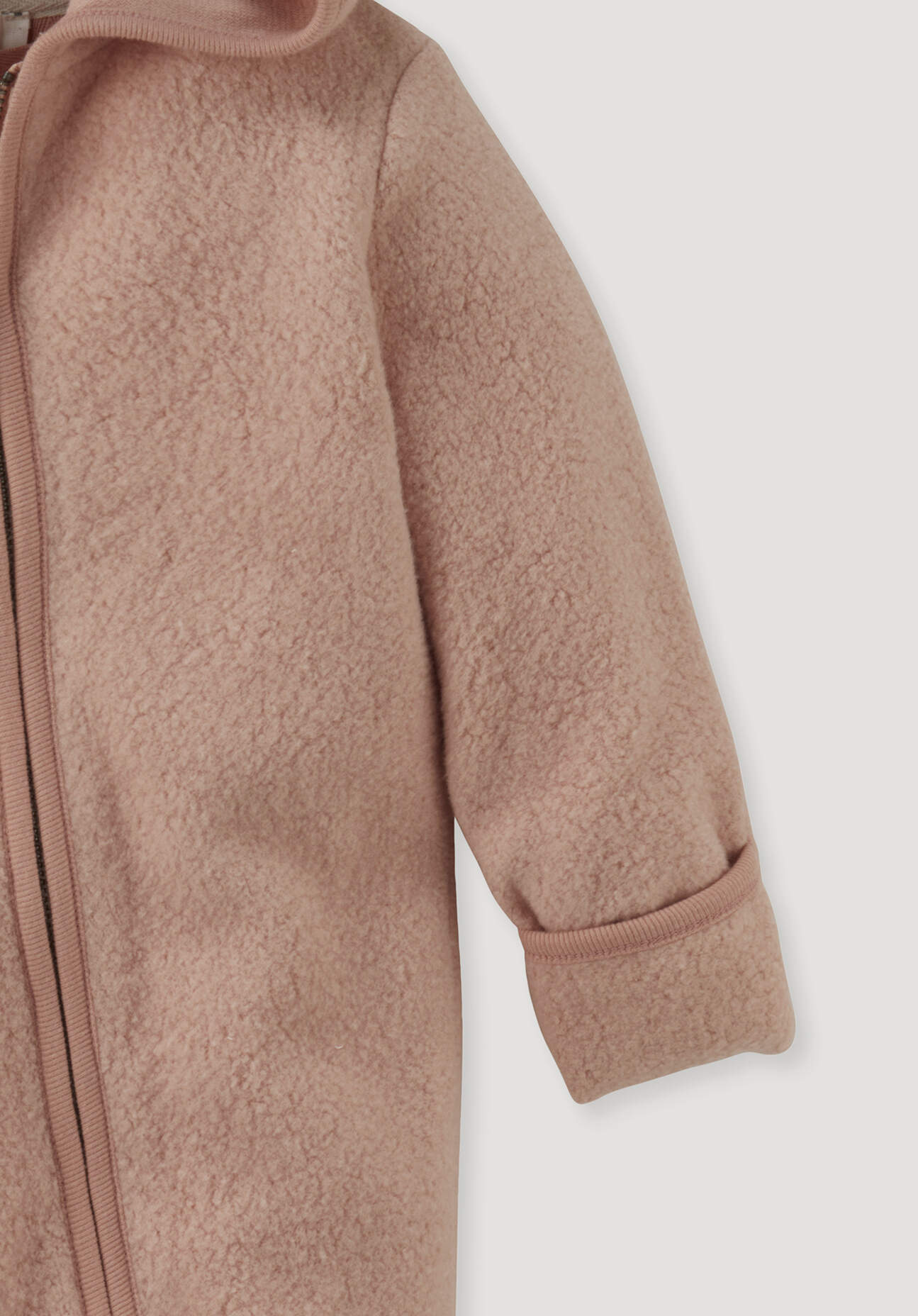 Thumbnail - hessnatur Baby Fleece Overall aus Bio-Baumwolle - orange - Größe 62/68