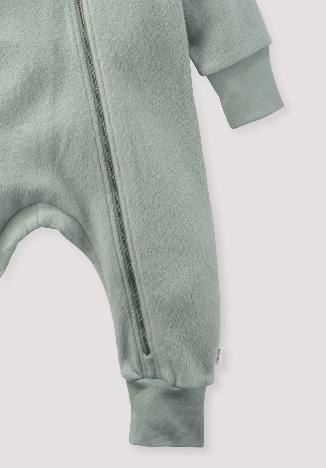 Thumbnail - hessnatur Baby Softfleece Overall aus Bio-Baumwolle - grün - Größe 86/92