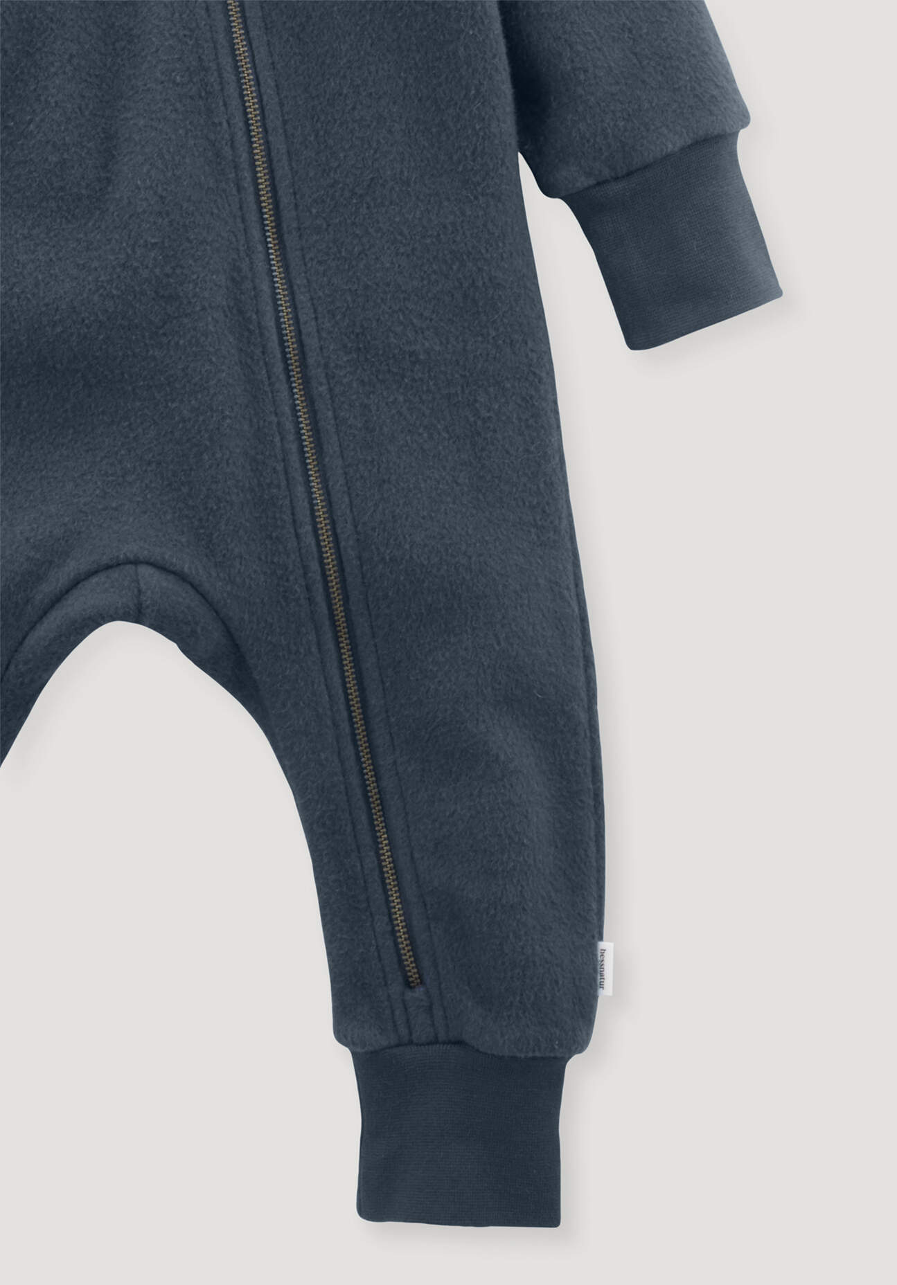 Thumbnail - hessnatur Baby Softfleece Overall aus Bio-Baumwolle - blau - Größe 62/68