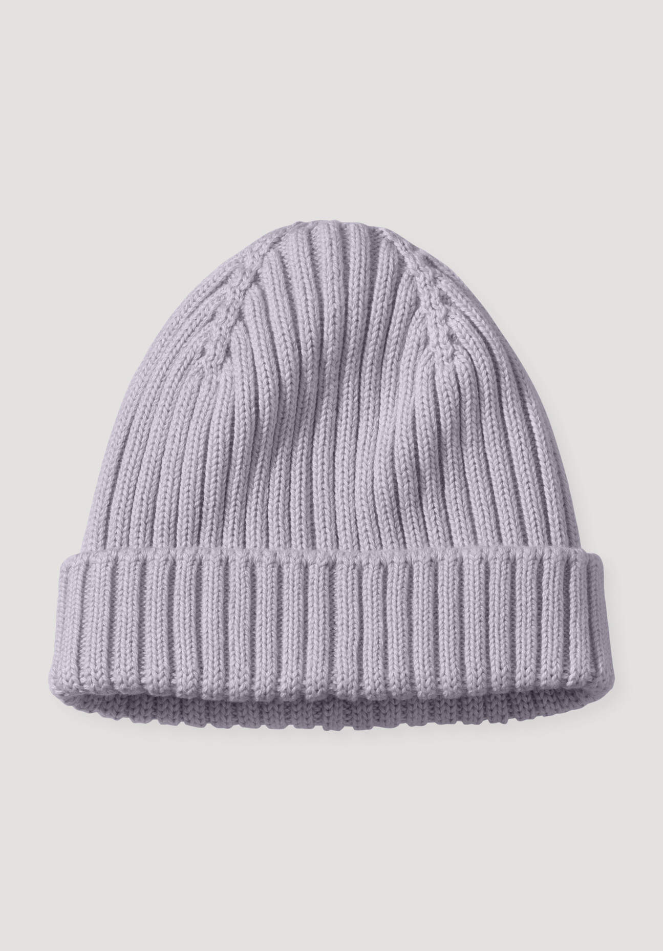 hessnatur Baby Strickmütze aus Bio-Baumwolle - lila Größe 41/43