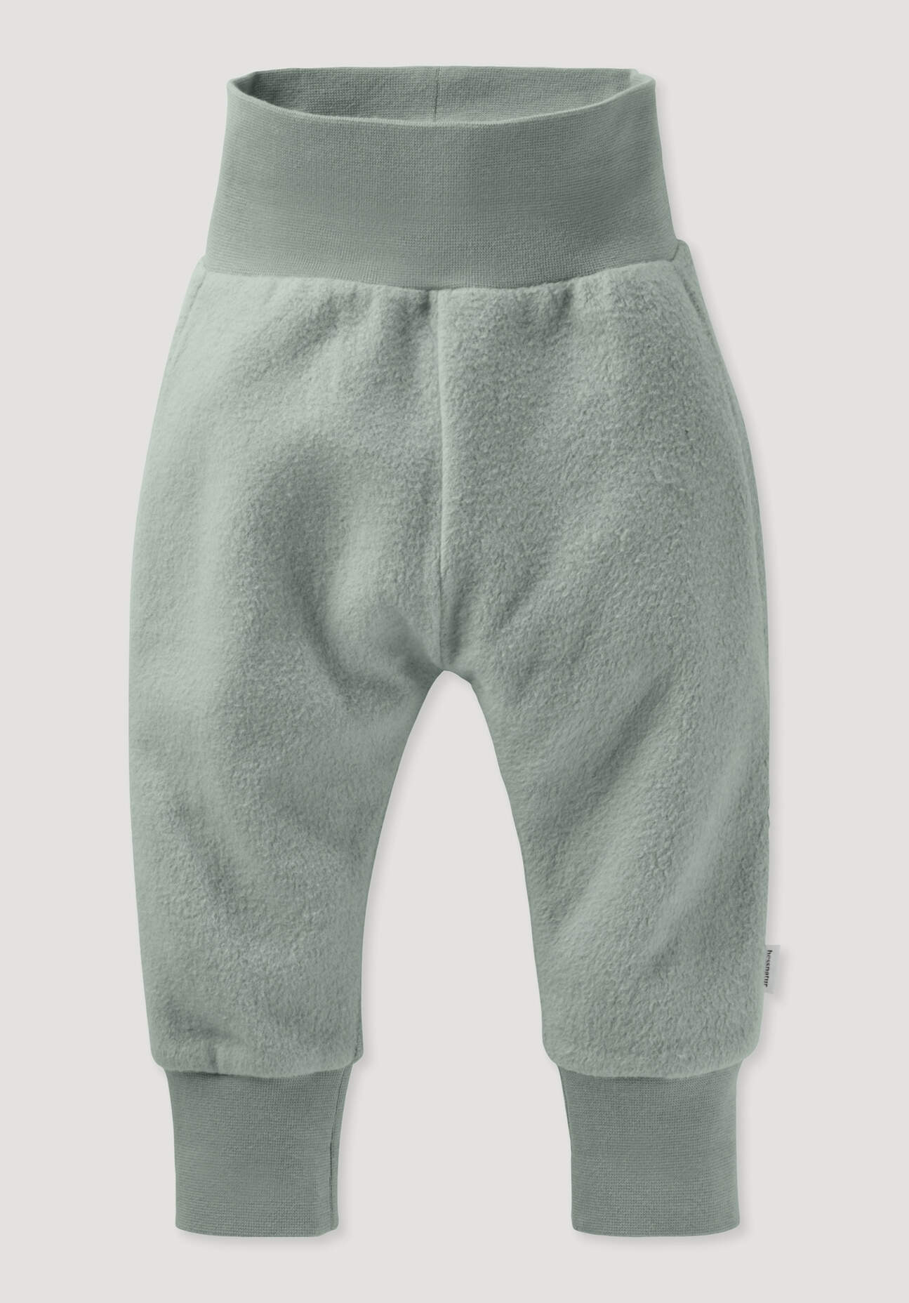 Thumbnail - hessnatur Baby Softfleece Hose aus Bio-Baumwolle - grün - Größe 62/68