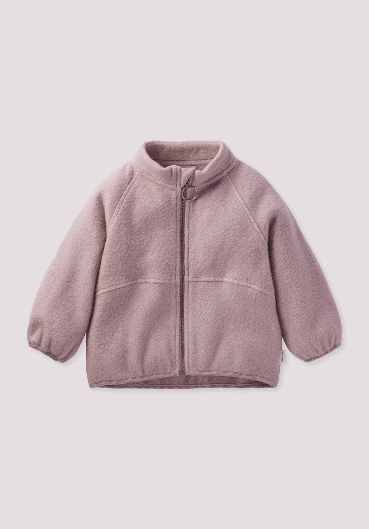 hessnatur Baby Softfleece Jacke aus Bio-Baumwolle - lila Größe 98/104