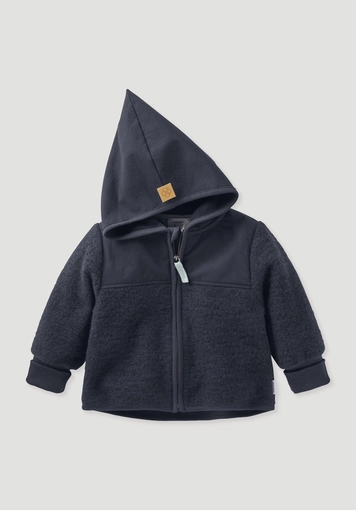 Wollfleece Jacke aus Bio-Merinowolle mit Softshell - 1