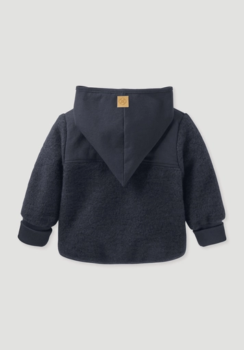 Wool fleece jacket made of organic merino wool with softshell - 2