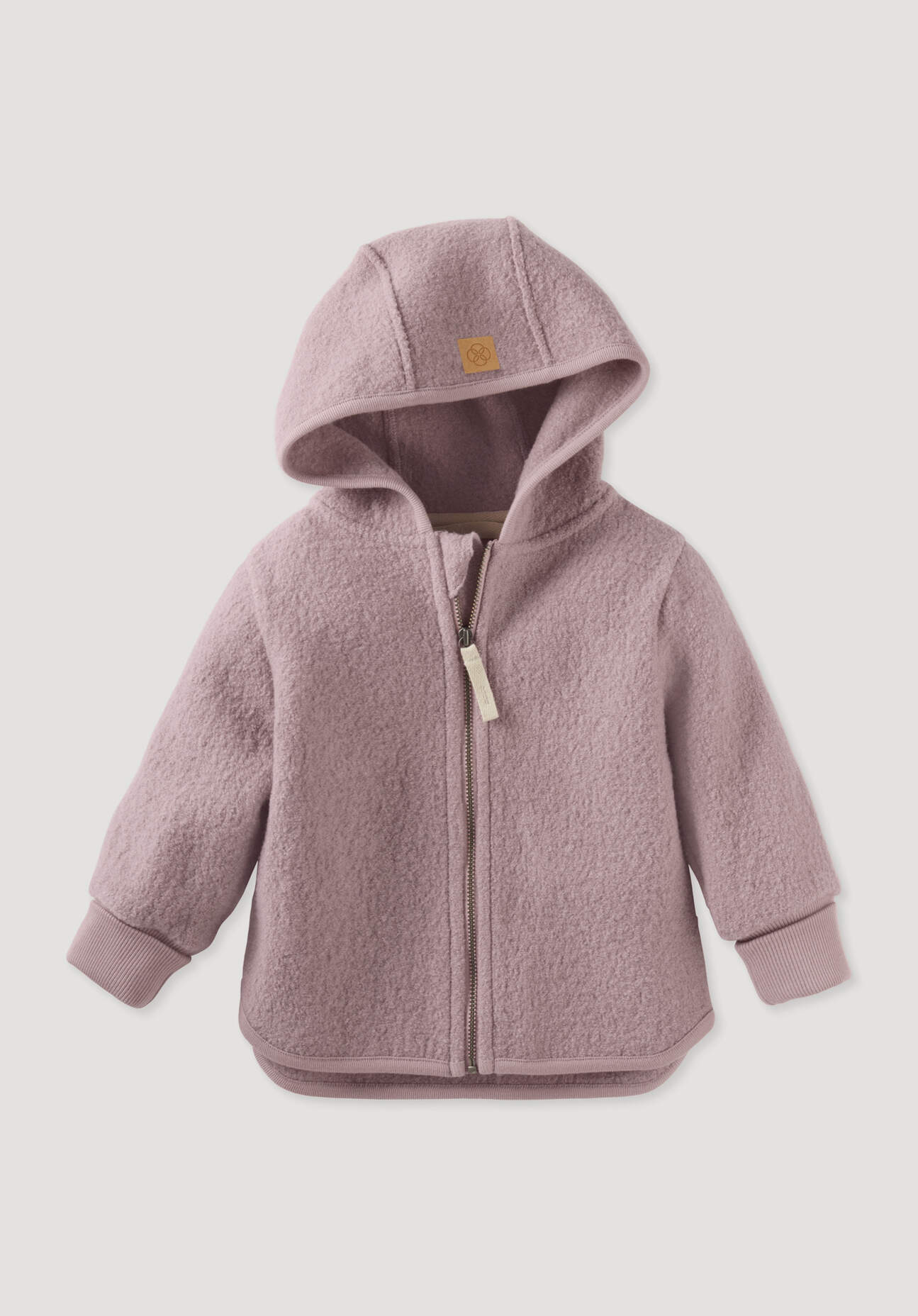 hessnatur Baby Walkjacke aus Bio-Merinowolle - lila Größe 62/68