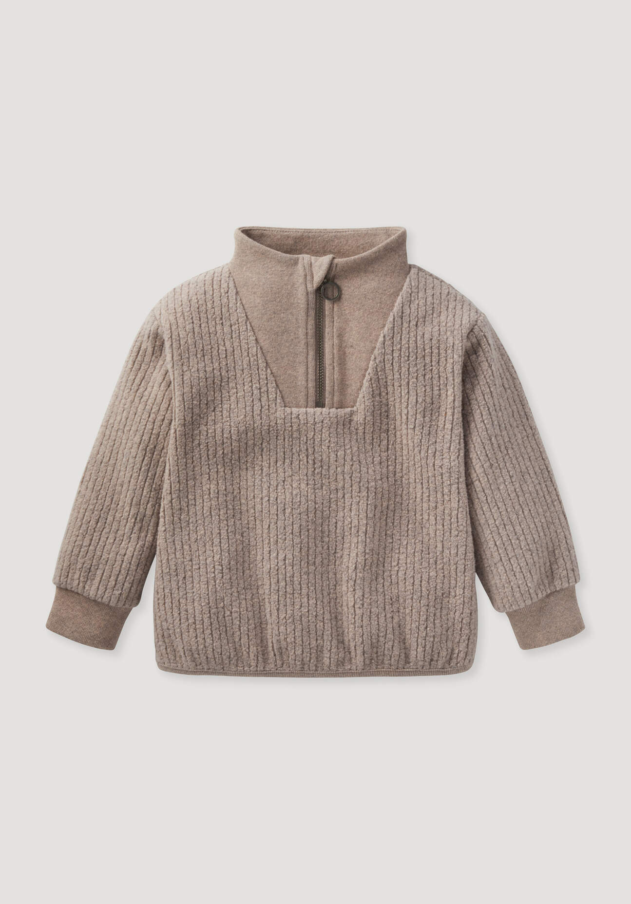 hessnatur Baby Fleece Sweatshirt BETTER RECYCLING aus Bio-Baumwolle - orange Größe 98/104