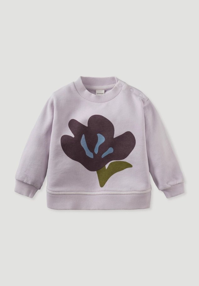 GARMENT DYE sweatshirt made from pure organic cotton