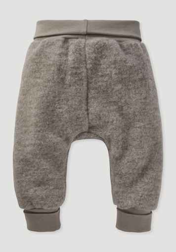 Wool fleece pants made of pure organic merino wool - 2