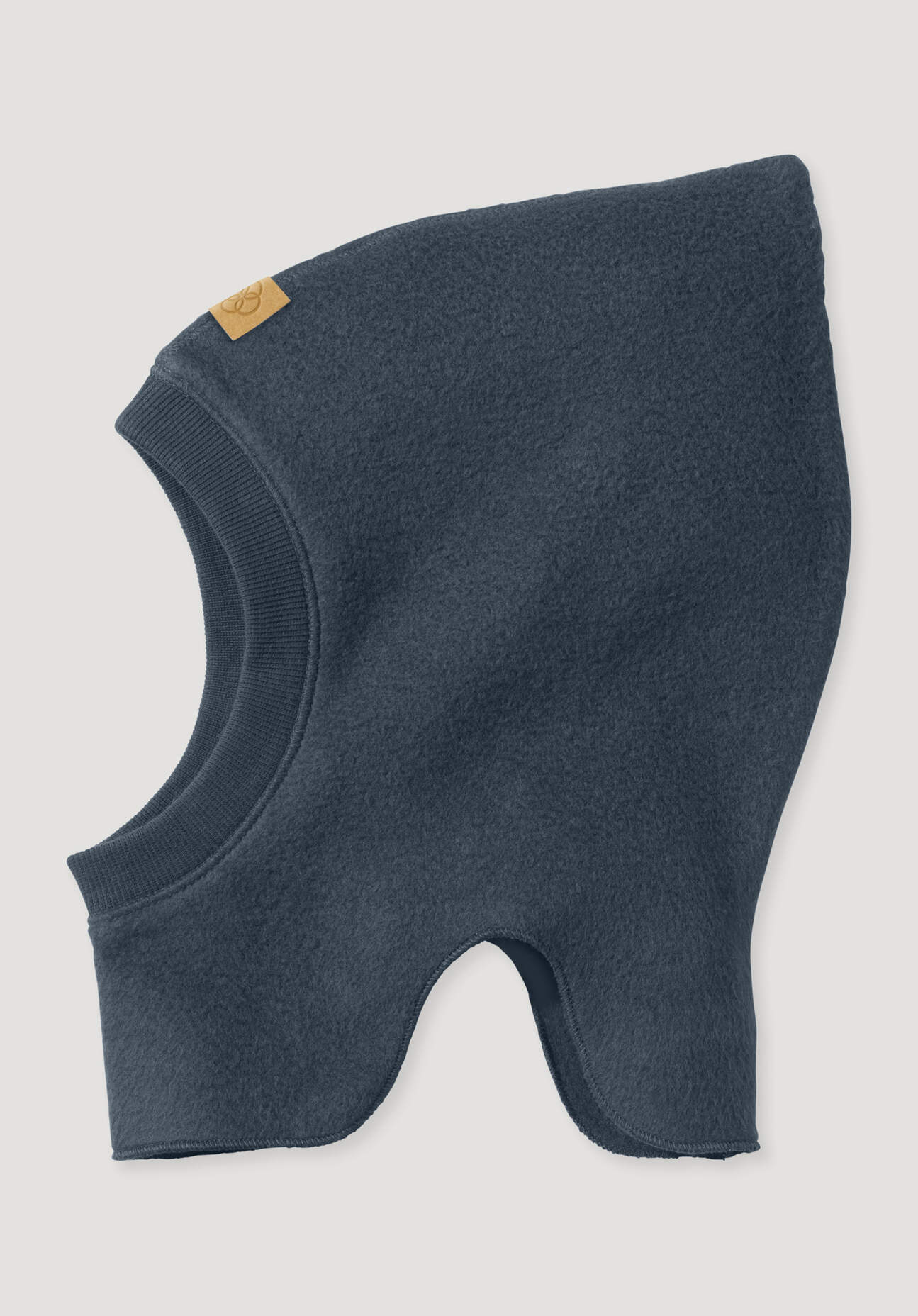 hessnatur Baby Softfleece Mütze aus Bio-Baumwolle - blau Größe 41/43
