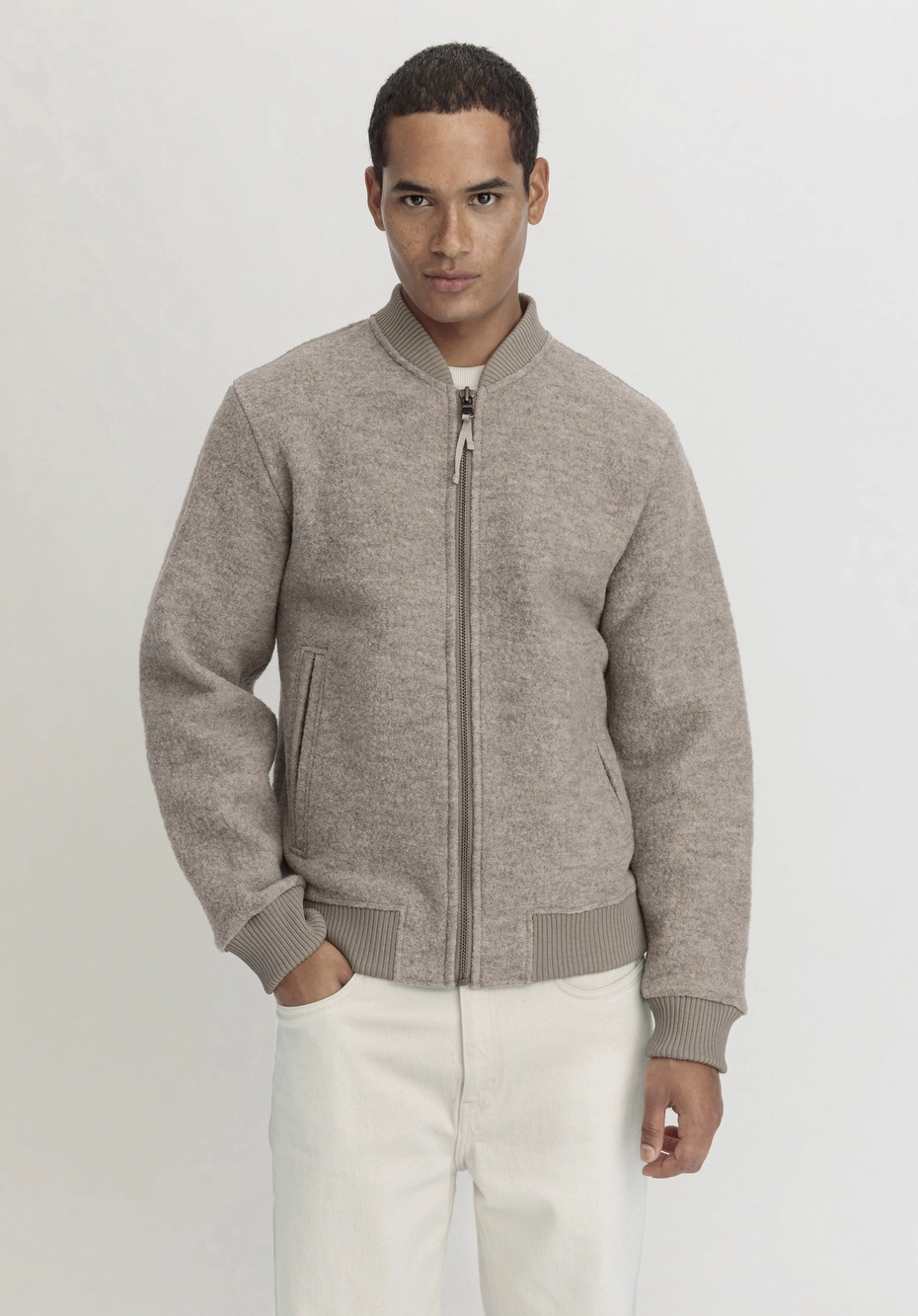 Wollwalk Jacke Walkjacke Merinowolle Wollwalk Jacke Relaxed Aus