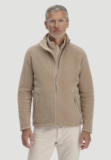 Wollfleece Jacke Regular aus reiner Bio-Merinowolle - 0