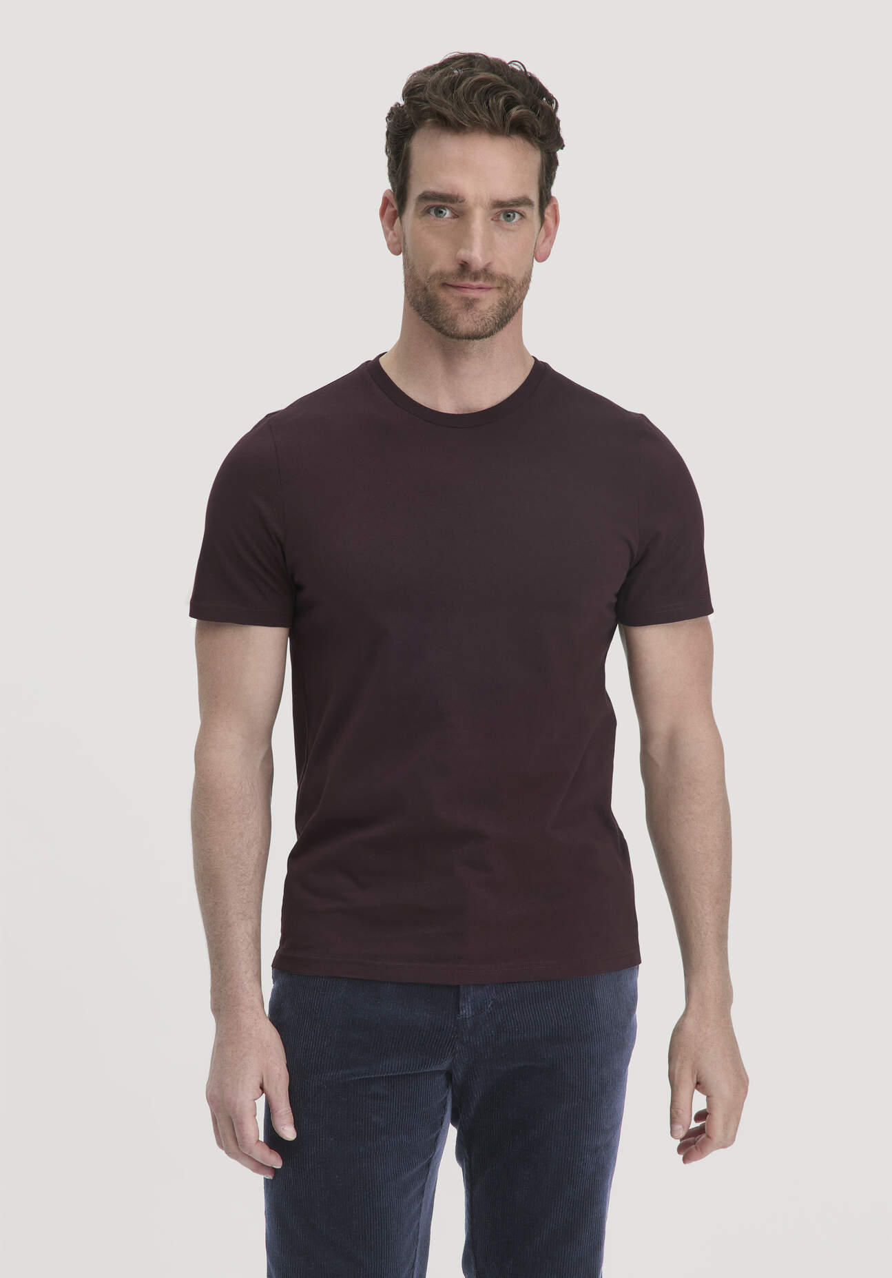 hessnatur Herren T-Shirt Regular aus Bio-Baumwolle - braun Größe 56