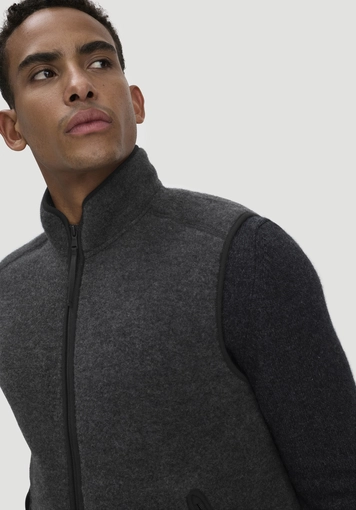 Regular wool fleece vest made from pure organic merino wool - 3