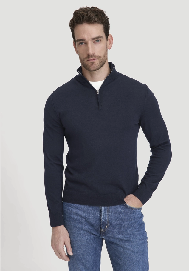 Strick Troyer Regular aus reiner Merinowolle