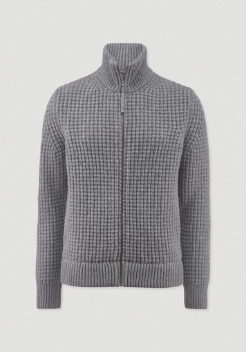 Relaxed knit jacket BETTER RECYCLING made from pure organic merino wool Relaxed knit jacket BETTER RECYCLING made from pure organic merino wool