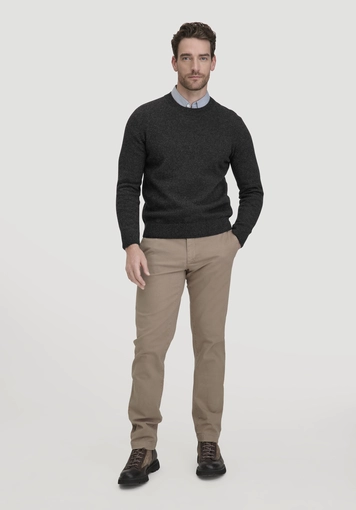 Strick Pullover Regular aus Bio-Merinowolle mit Bio-Baumwolle - 1