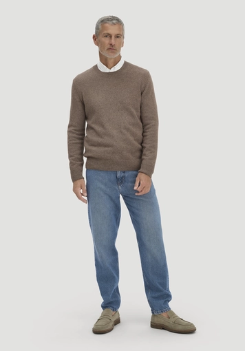 Strick Pullover Regular aus Bio-Merinowolle mit Bio-Baumwolle - 1