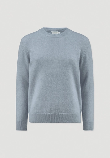 Regular knit sweater made of organic merino wool with organic cotton Regular knit sweater made of organic merino wool with organic cotton