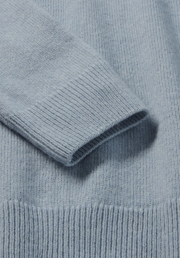 Regular knit sweater made of organic merino wool with organic cotton - 5